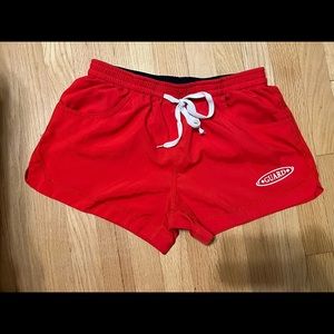 Red Lifeguard Shorts